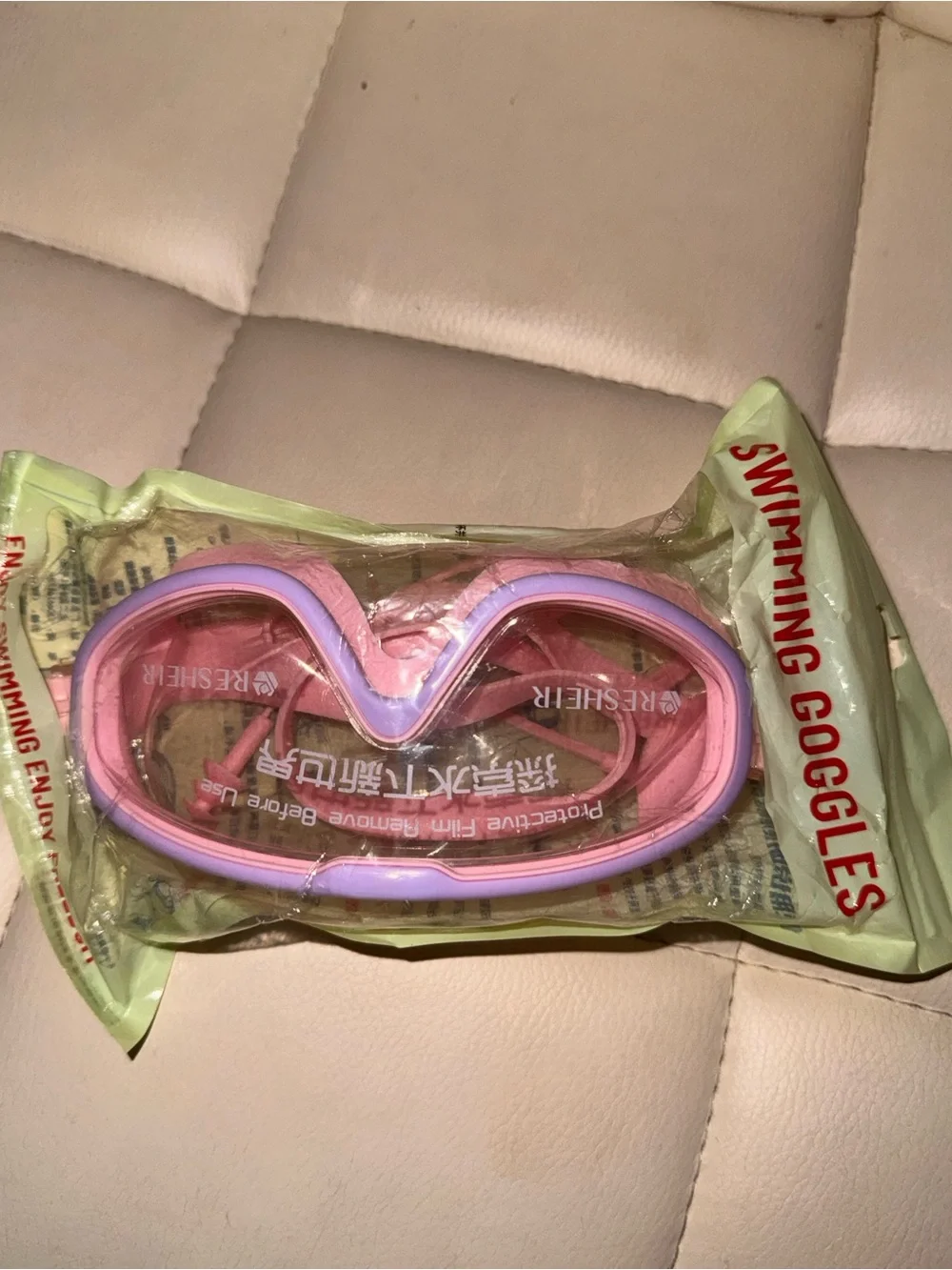 Pink and Purple Kids' Swim Goggles - Women Accessories